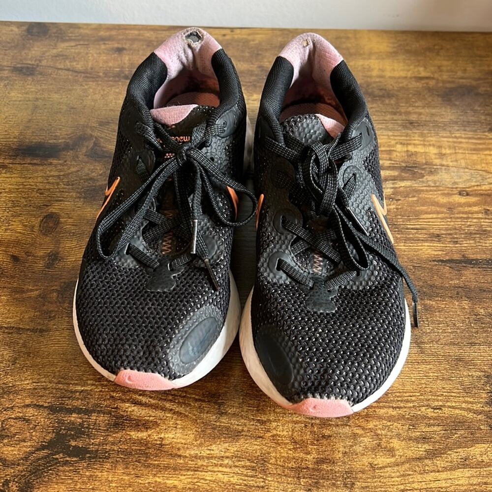 Nike Pink & Black Renew Size 7 Sneakers - Picture 2 of 14